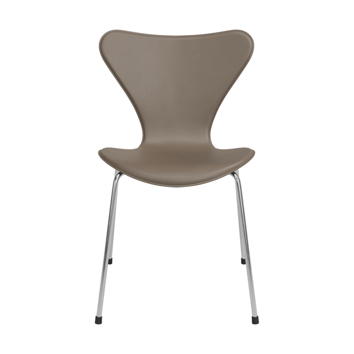 Sjuan Tailored stol - Harness Leather Slate Grey-chrome - Fritz Hansen