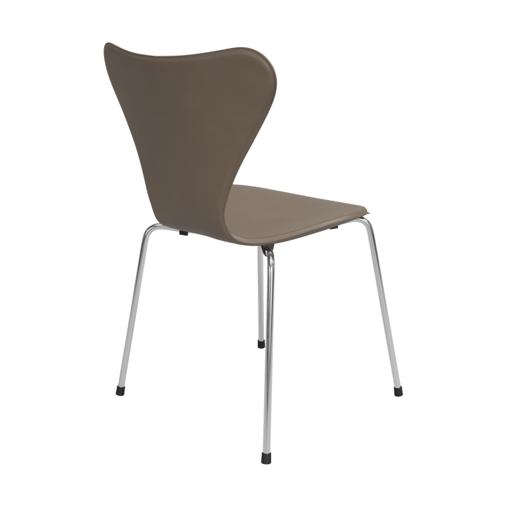 Sjuan Tailored stol, Harness Leather Slate Grey-chrome Fritz Hansen
