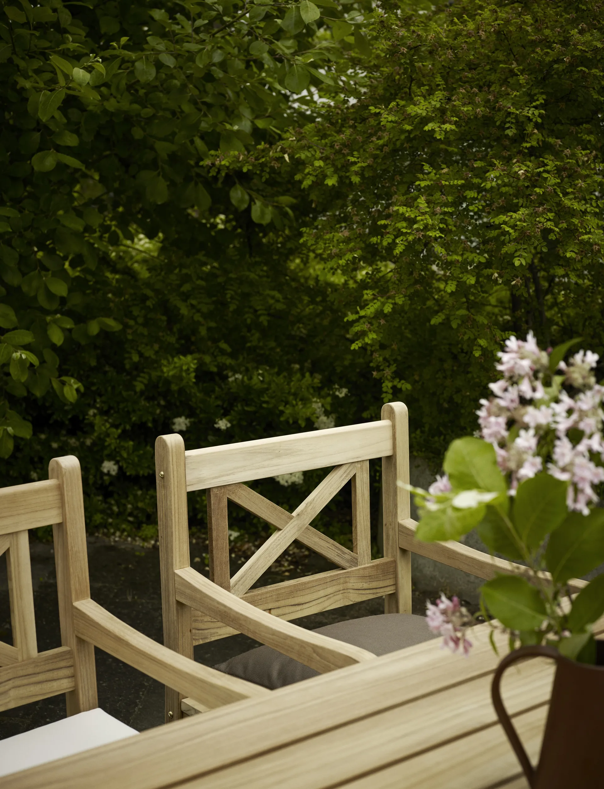 Skagen karmstol, teak Fritz Hansen