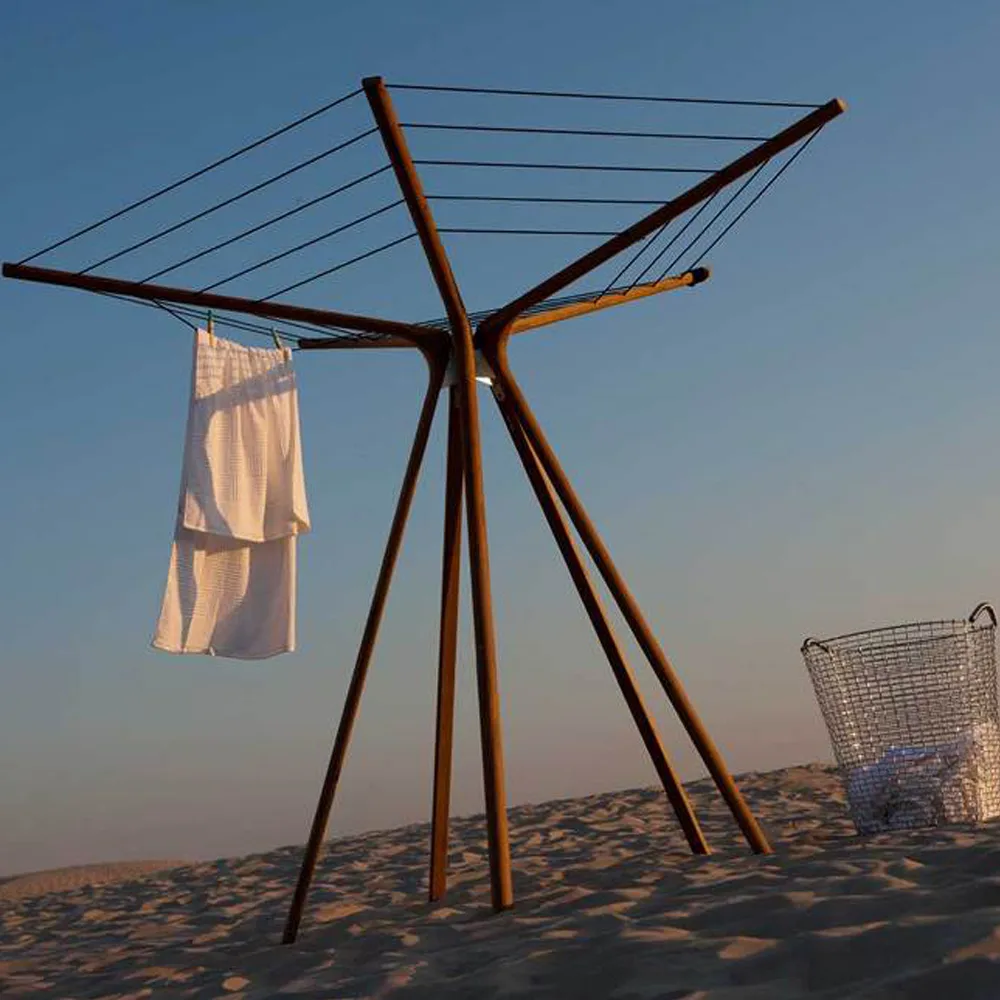 Spider Web torkvinda, teak, svart snöre Fritz Hansen