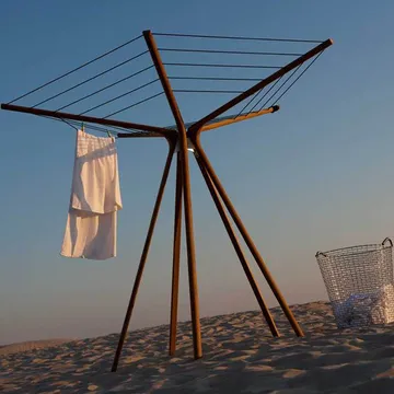 Spider Web torkvinda - teak, svart snöre - Fritz Hansen