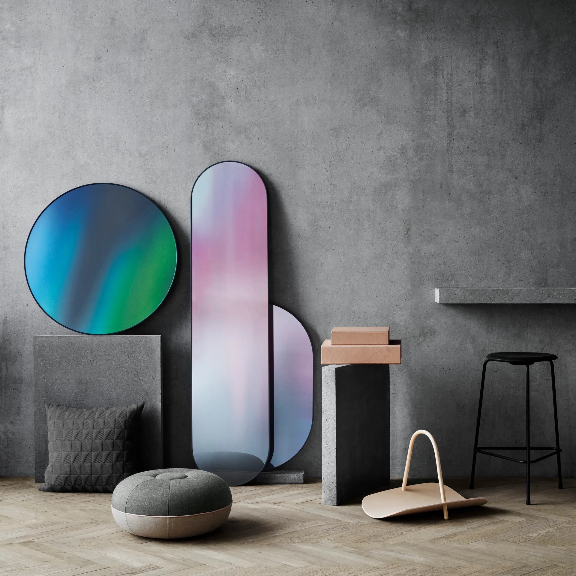 Studio Roso spegel oval, Ocean Fritz Hansen