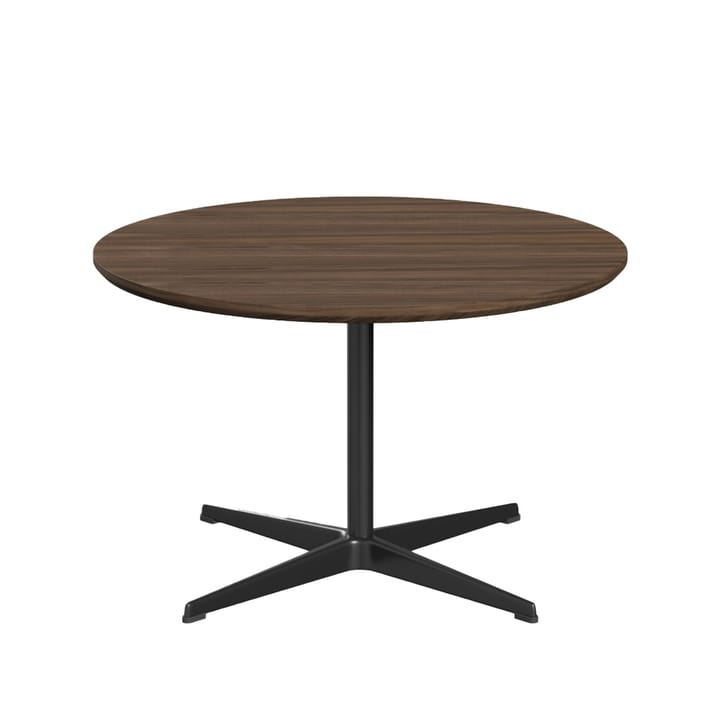 Supercirkel A222 soffbord - Valnöt-svart aluminiumstativ - Fritz Hansen