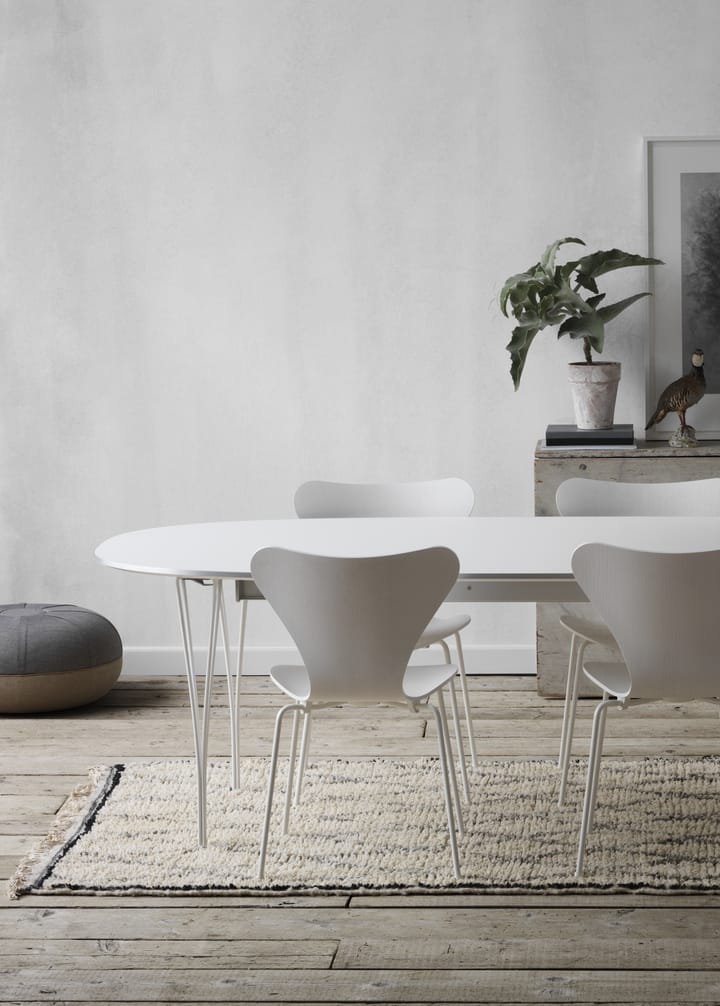 Superellips B620 matbord 170-270x100 cm, Grey laminate-alu-warm graphite Fritz Hansen