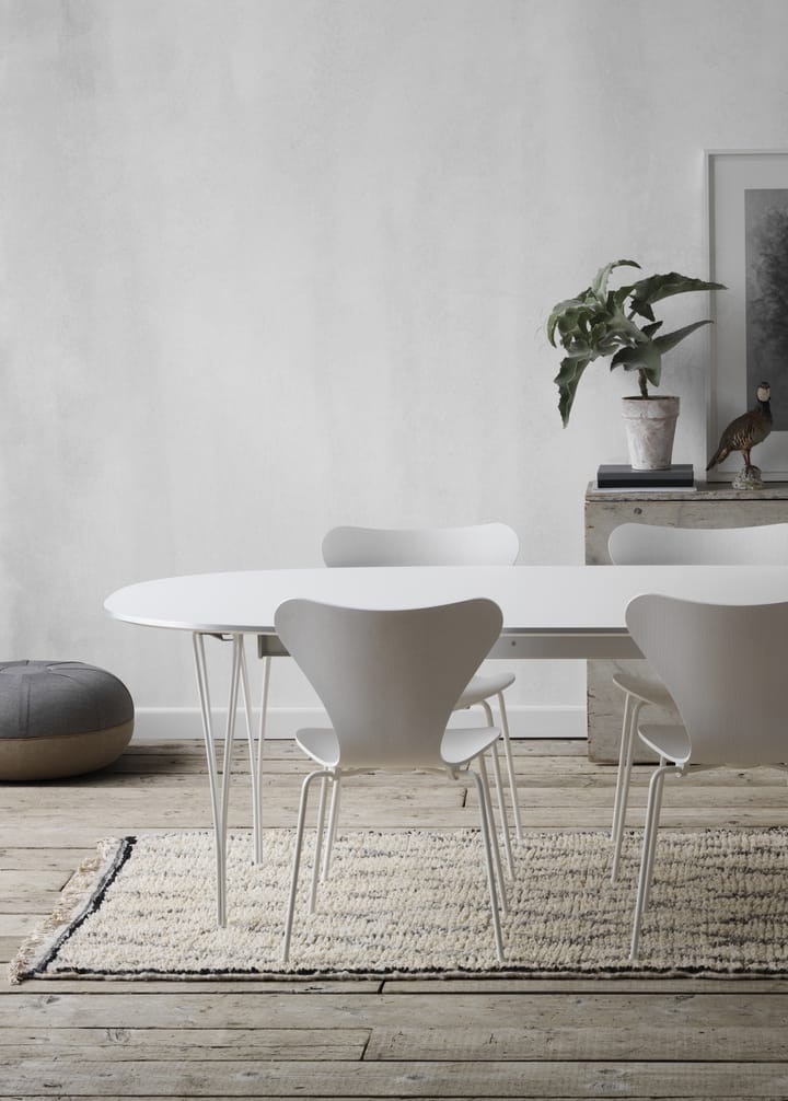 Superellips B620 matbord 170-270x100 cm - Grey laminate-alu-warm graphite - Fritz Hansen