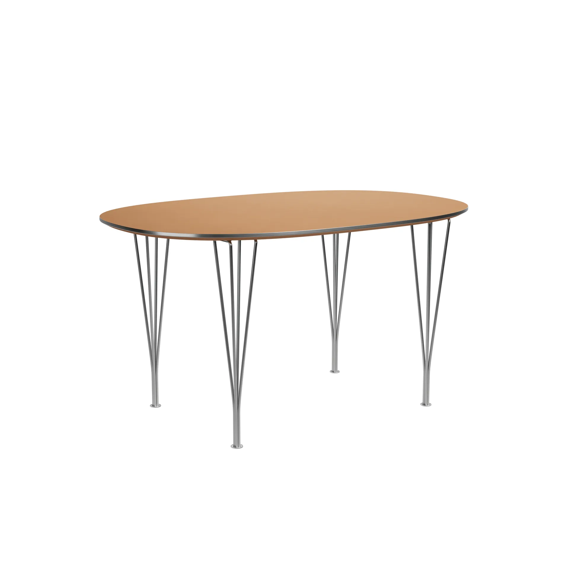 Superellipse B611 matbord, Amber, 135x90x72 cm Fritz Hansen