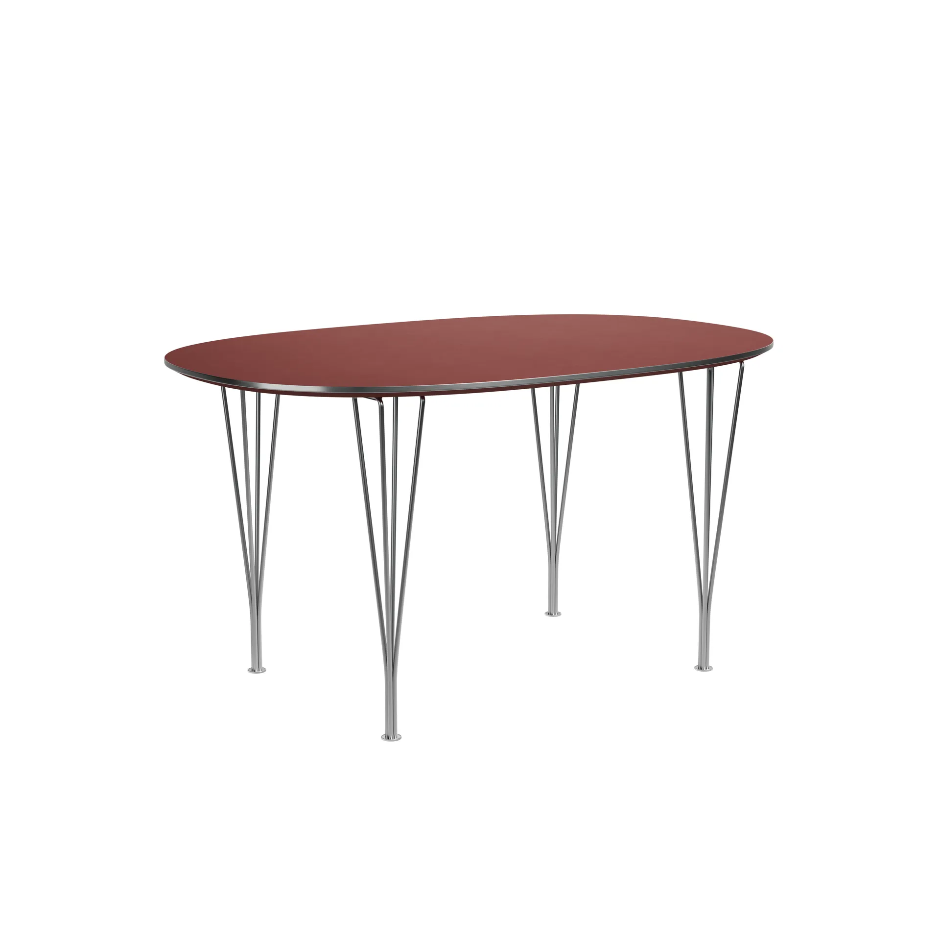 Superellipse B611 matbord, Rusty red, 135x90x72 cm Fritz Hansen