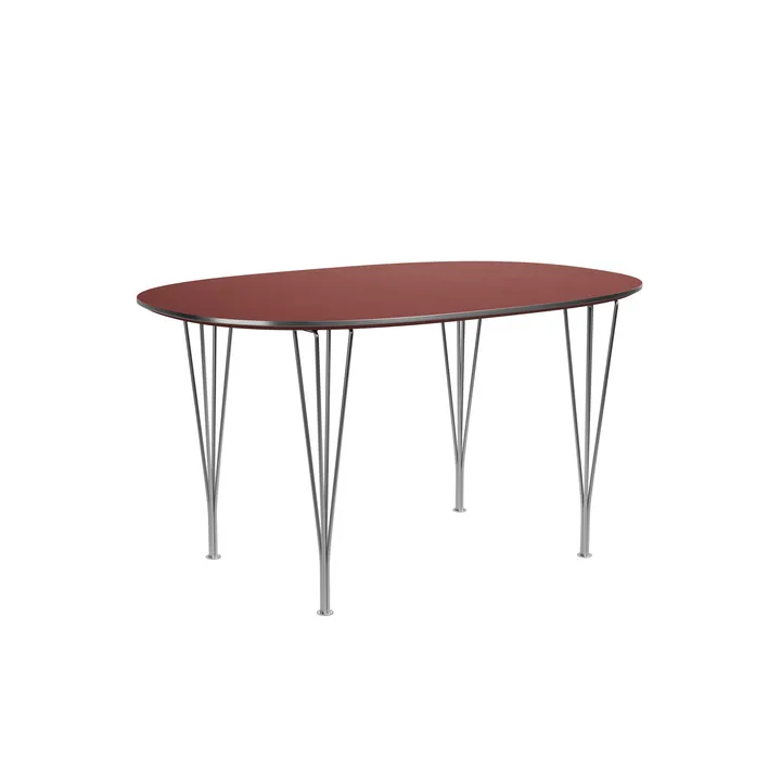 Superellipse B611 matbord - Rusty red, 135x90x72 cm - Fritz Hansen