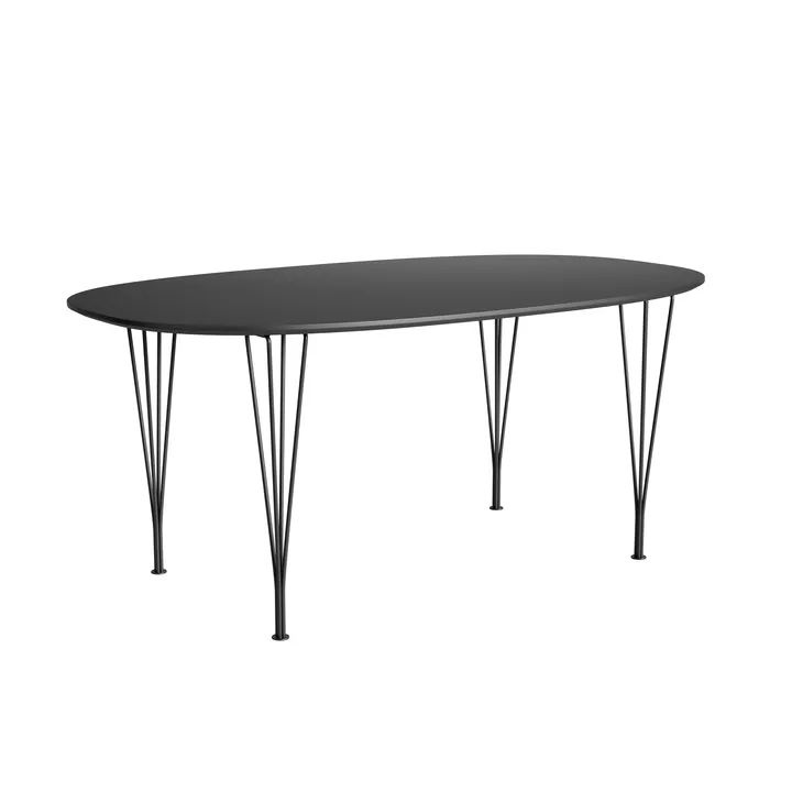 Superellipse B616 matbord 170x100 cm - Black, 170x100x72 cm - Fritz Hansen