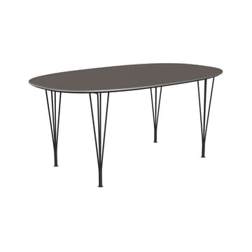 Superellipse B616 matbord 170x100 cm - Grey laminate-alu-wam graphite - Fritz Hansen