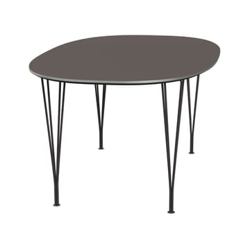 Superellipse B616 matbord 170x100 cm - Grey laminate-alu-wam graphite - Fritz Hansen
