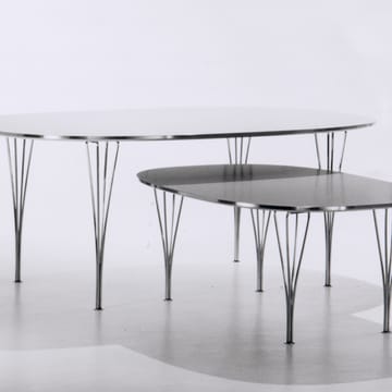Superellipse B616 matbord 170x100 cm - White laminate-chrome - Fritz Hansen