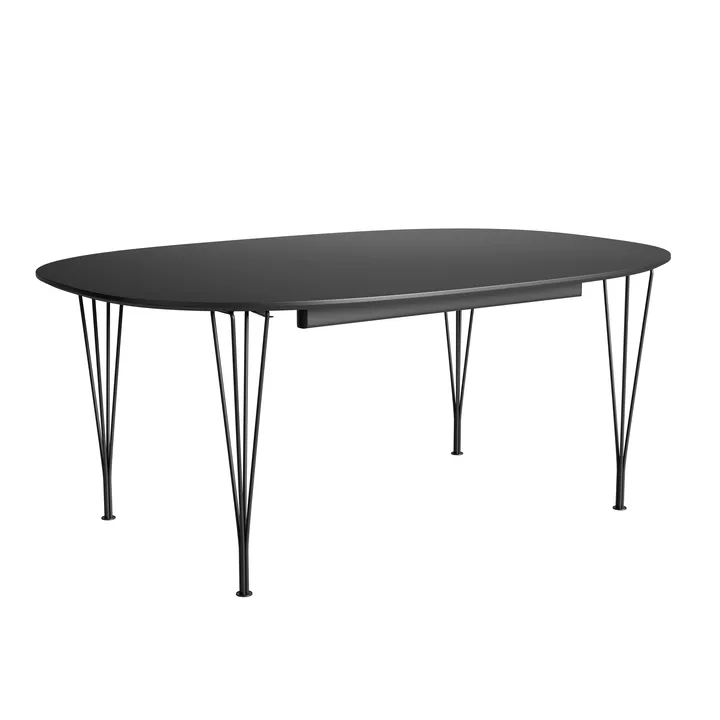 Superellipse B619 matbord - Black, 170-270x100x72 cm - Fritz Hansen