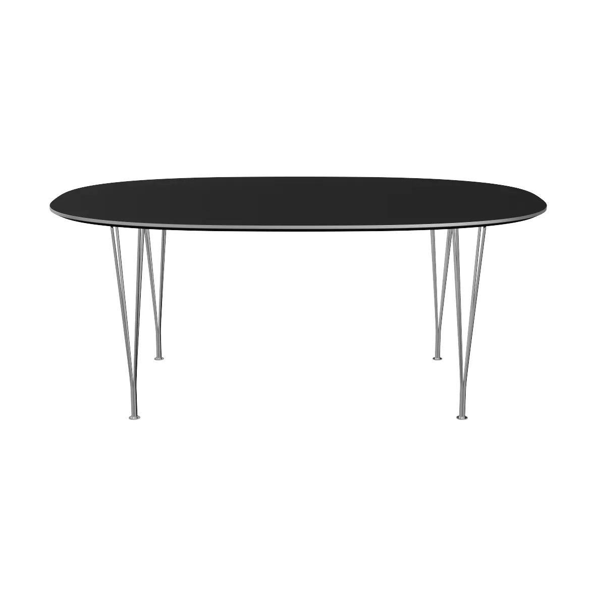Superellipse B619 matbord, Black, 180x120x72 cm Fritz Hansen