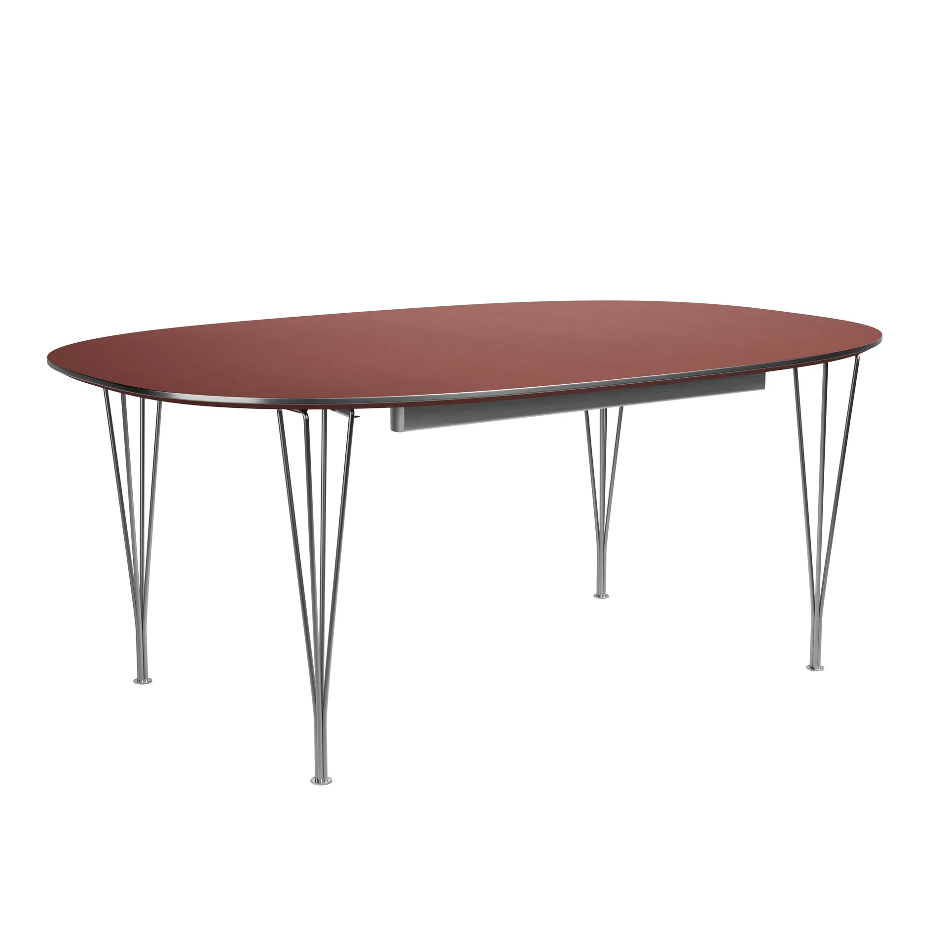 Superellipse B619 matbord, Rusty red, 170-270x100x72 cm Fritz Hansen