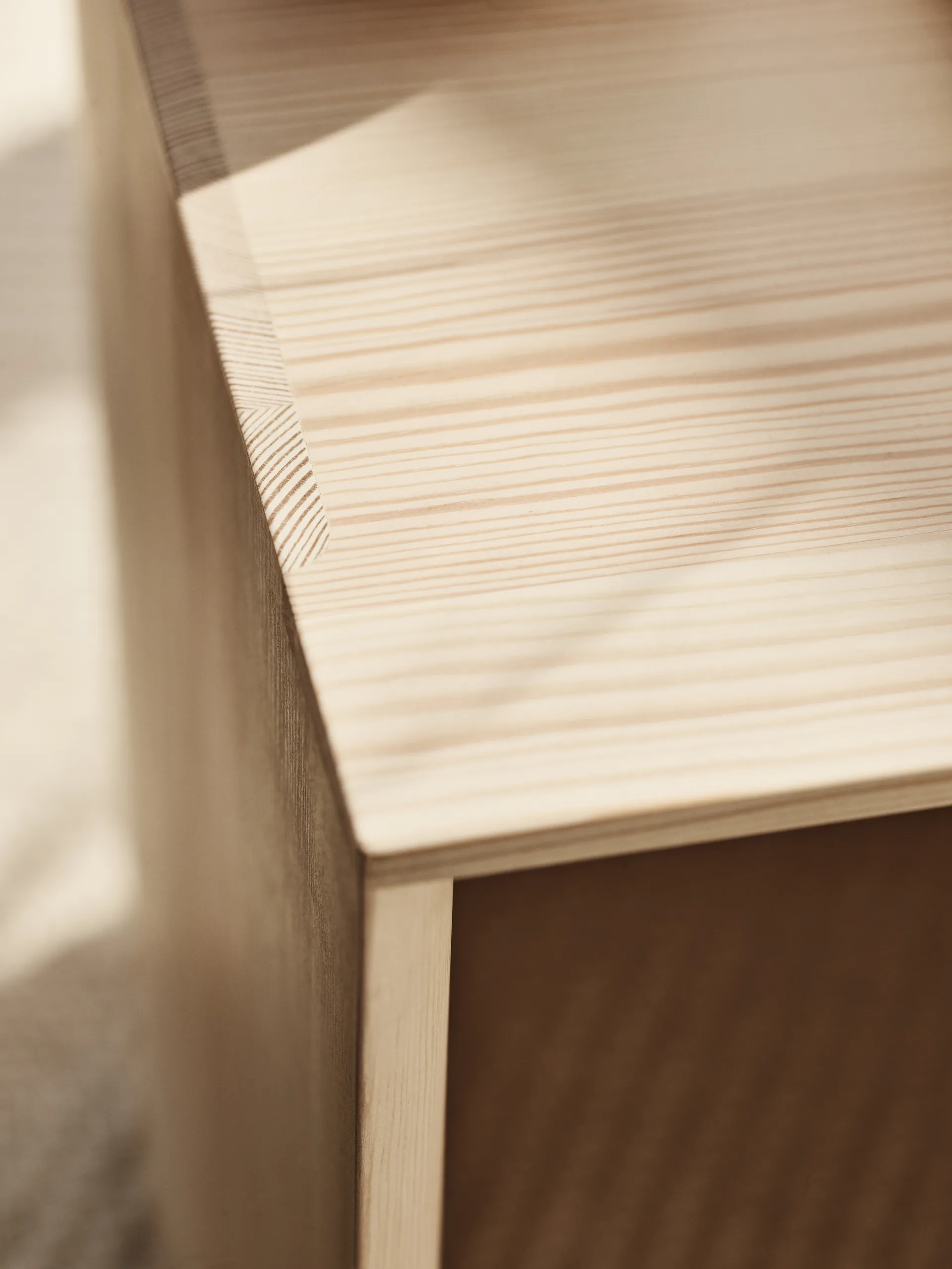 Taburet pall/sidobord, Oljad furu Fritz Hansen