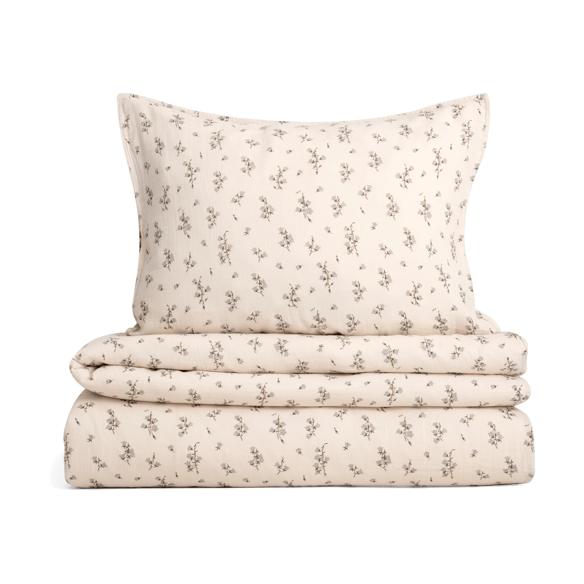 Bluebell Muslin bäddset, 150x210 cm/50x60 cm Garbo&Friends