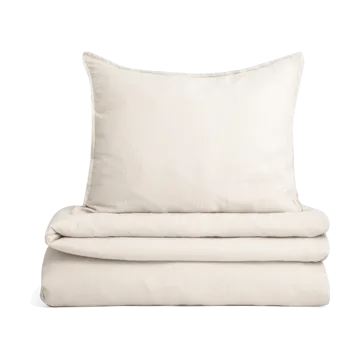 Eggshell Muslin bäddset - 150x210 cm/50x60 cm - Garbo&Friends