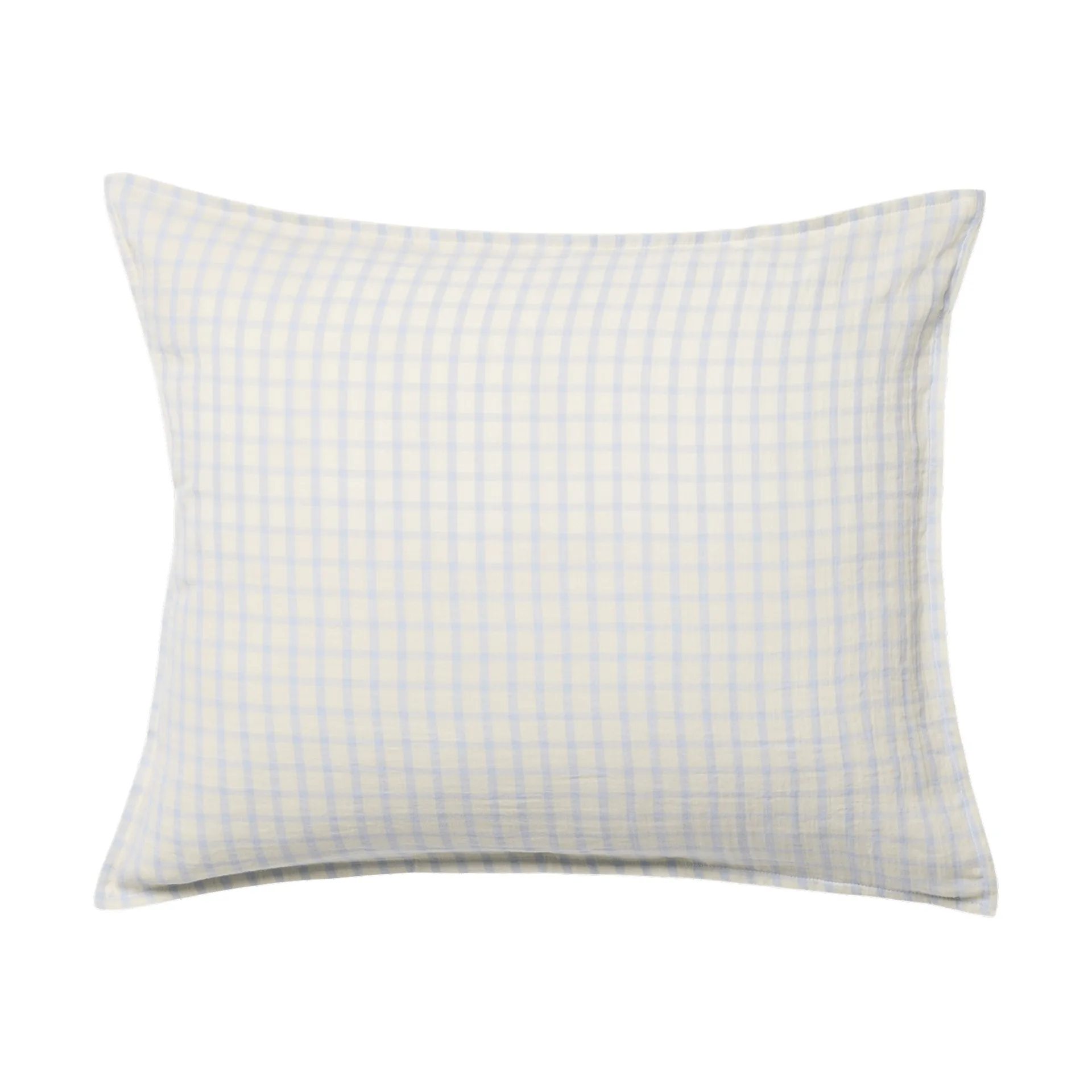 Gingham Sky Blue Muslin örngott, Sky 50x70 cm Garbo&Friends