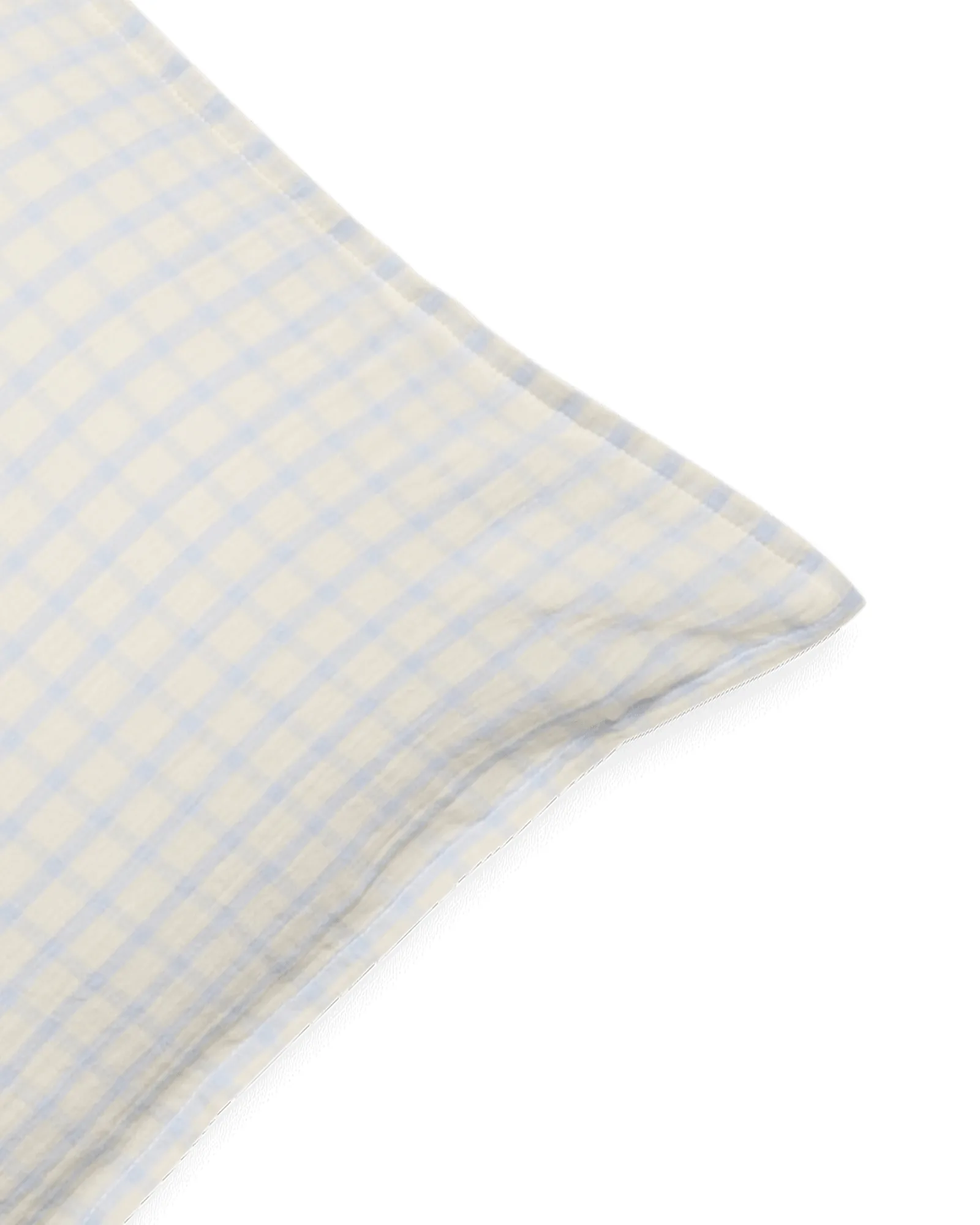Gingham Sky Blue Muslin örngott, Sky 50x70 cm Garbo&Friends