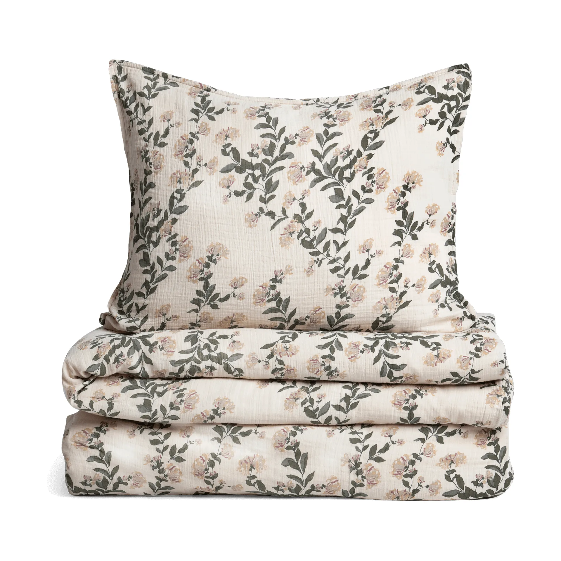 Honeysuckle Muslin bäddset, 150x210 cm/50x60 cm Garbo&Friends