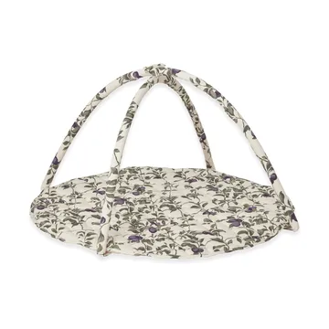 Plum satin quiltad babygym - Ø90 cm - Garbo&Friends