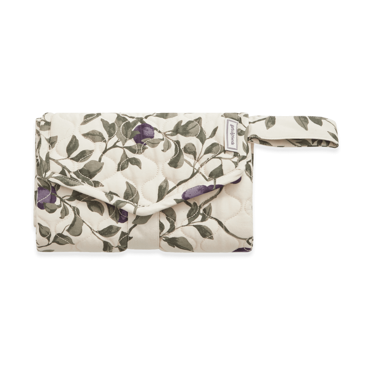Garbo&Friends Plum satin quiltad change to go, partabel skötbädd 46x80 cm