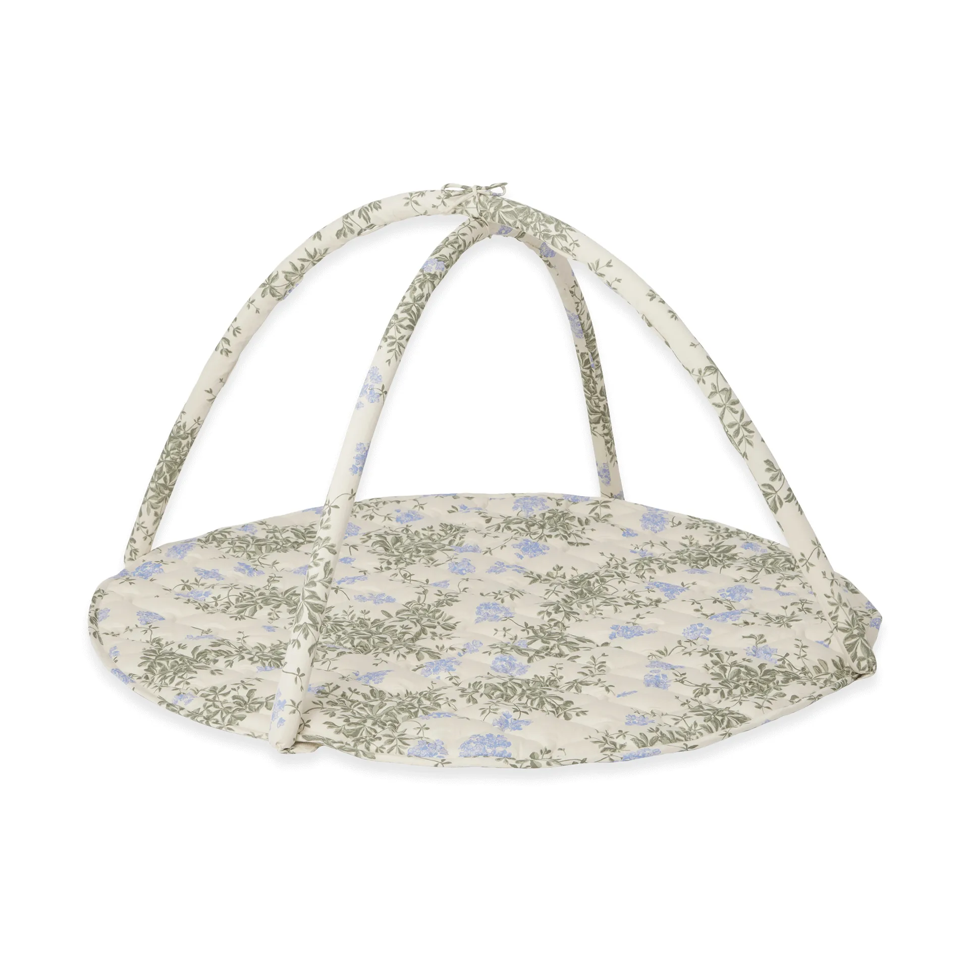 Plumbago satin quiltad babygym, Ø90 cm Garbo&Friends