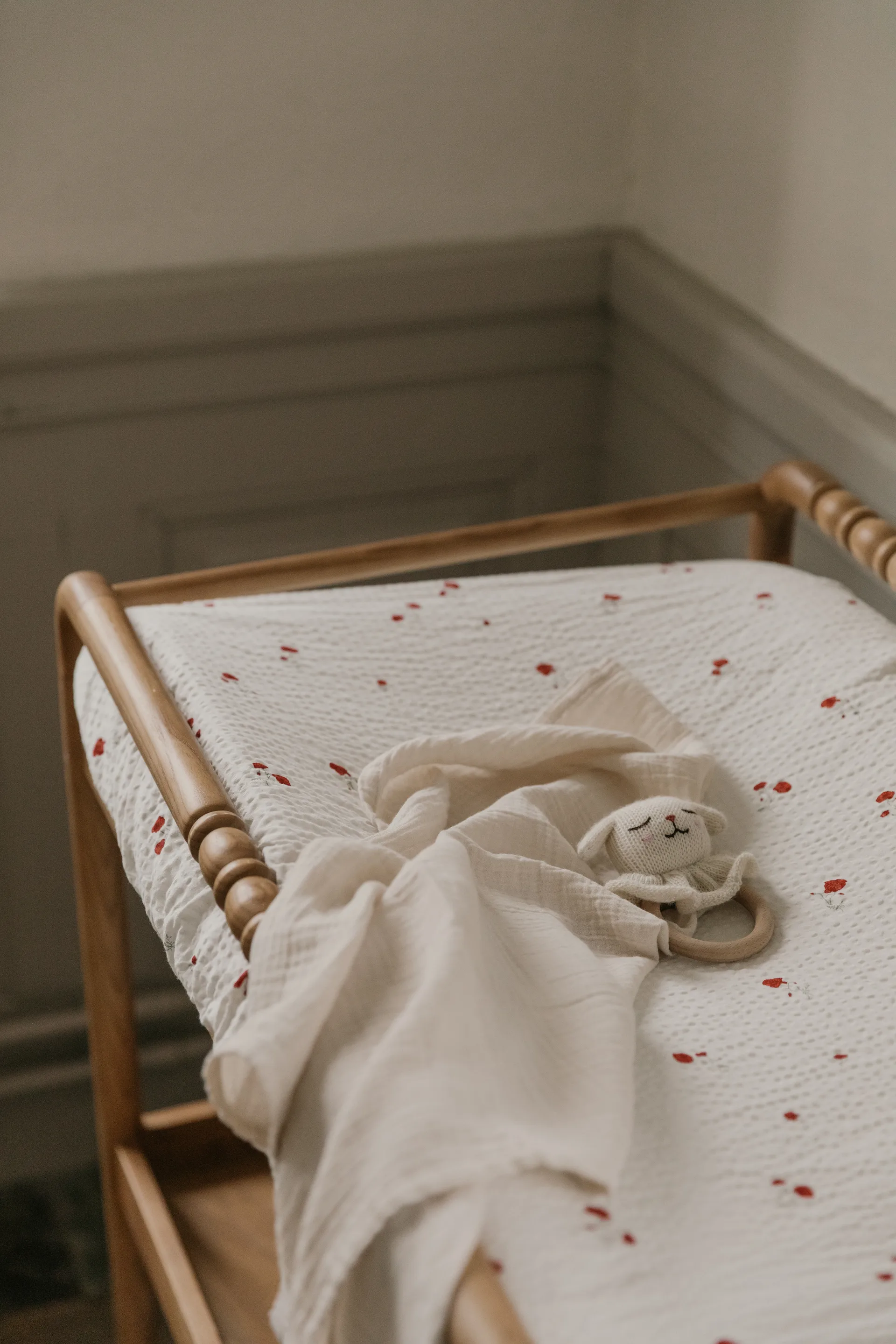 Poppy Seersucker skötbädd, 50x70x15 cm Garbo&Friends