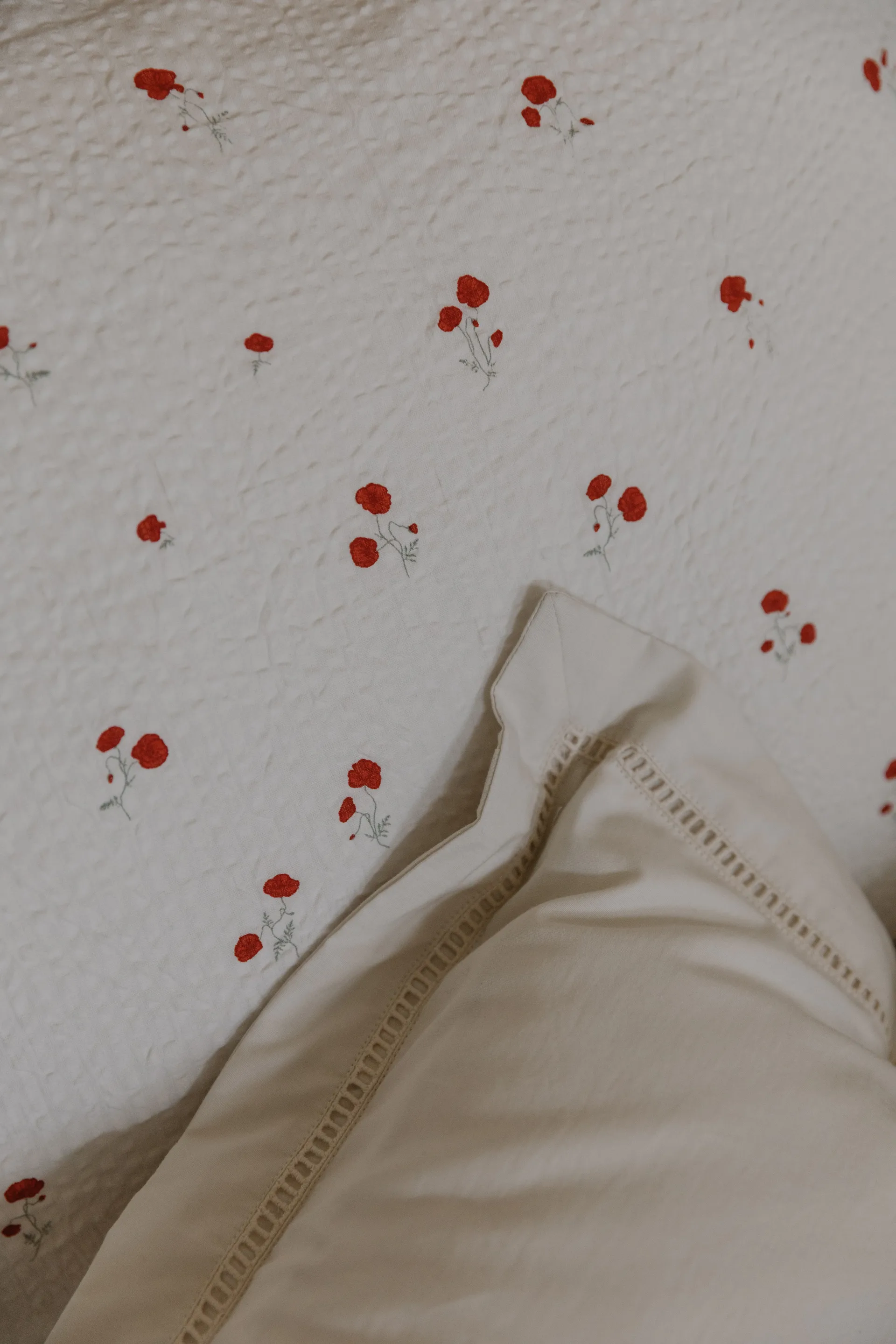 Poppy Seersucker vadderad filt, 100x140 cm Garbo&Friends