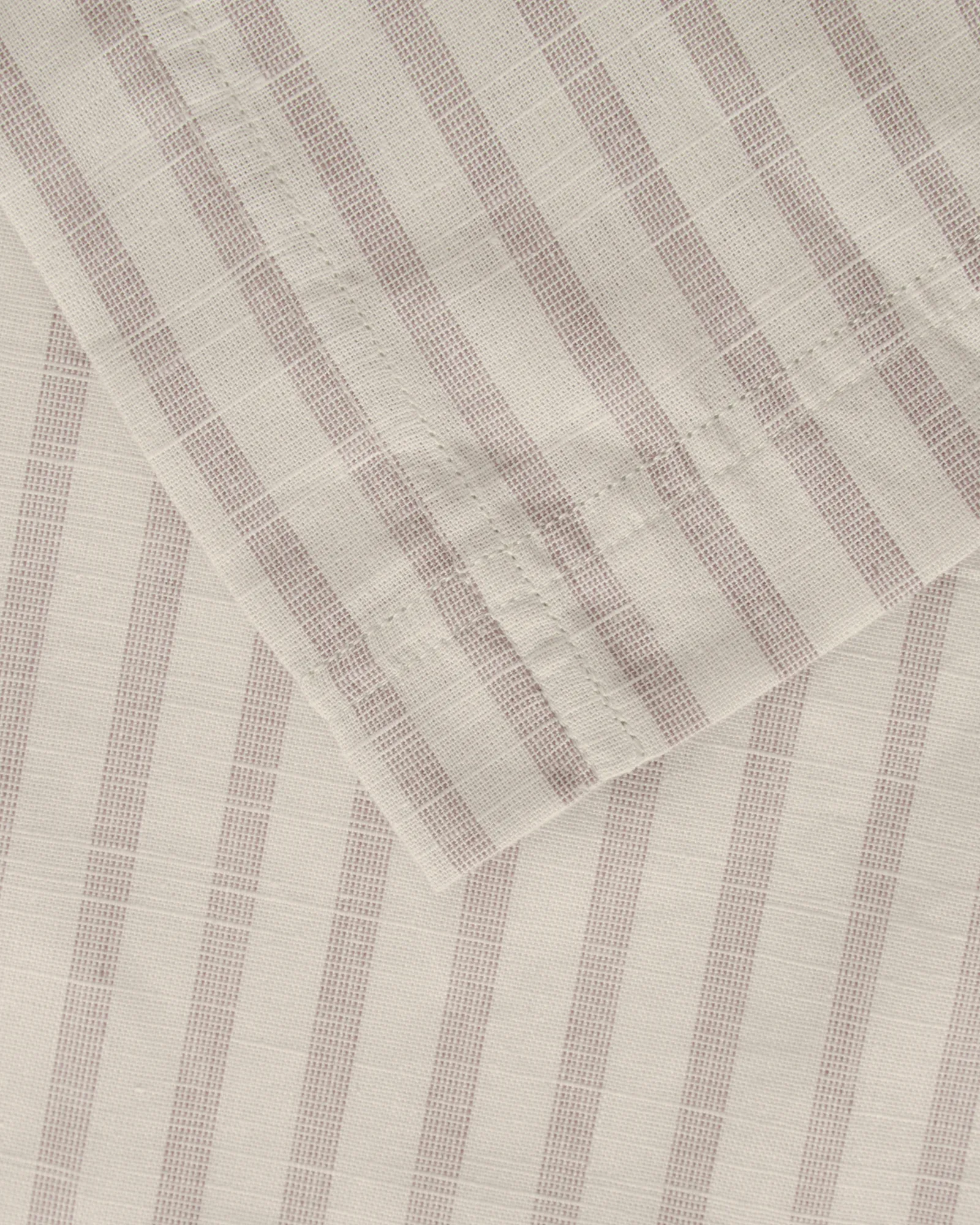 Stripe Mauve Muslin påslakan, 150x210 cm Garbo&Friends