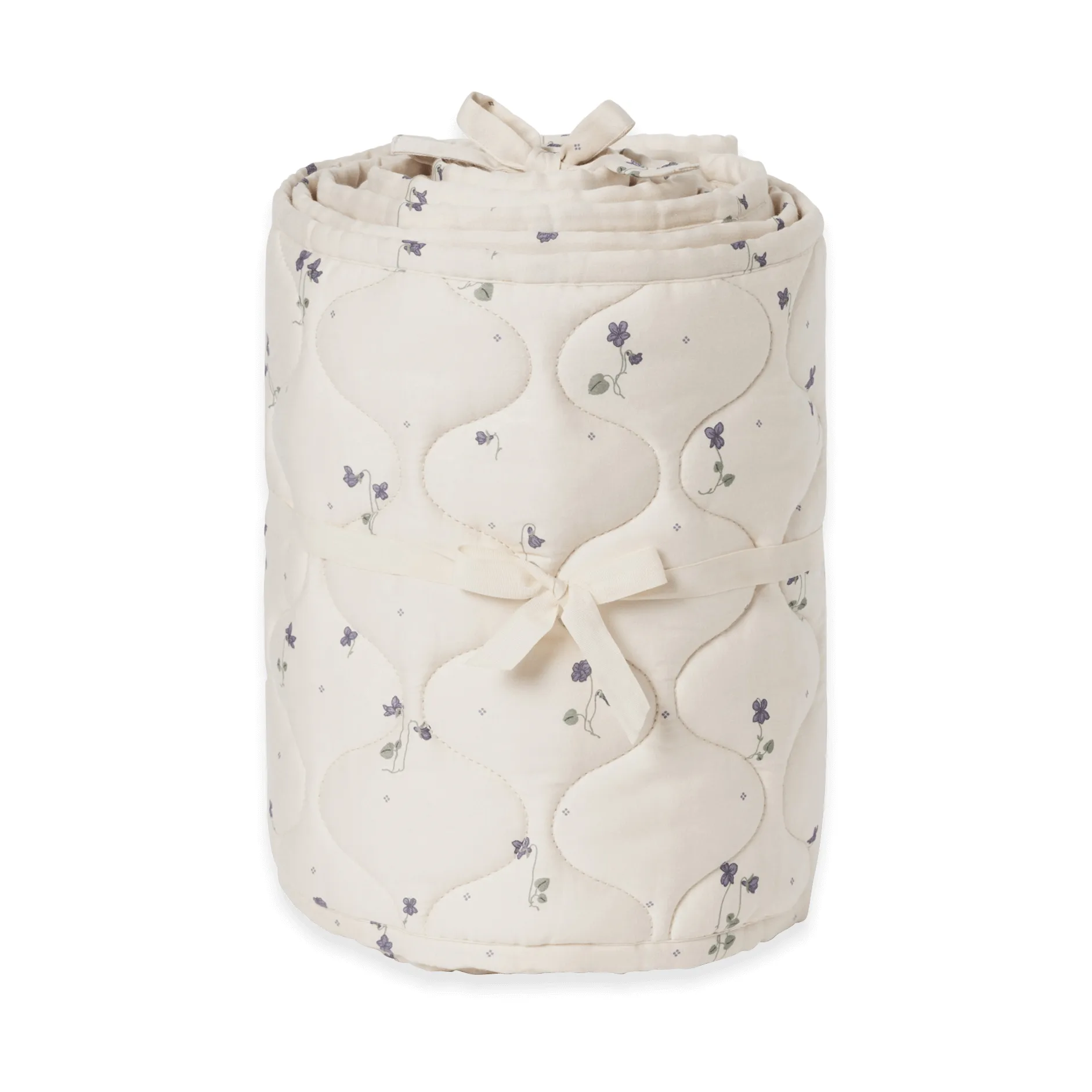 Viola Satin quiltat spjälsängsskydd, 30x360 cm Garbo&Friends