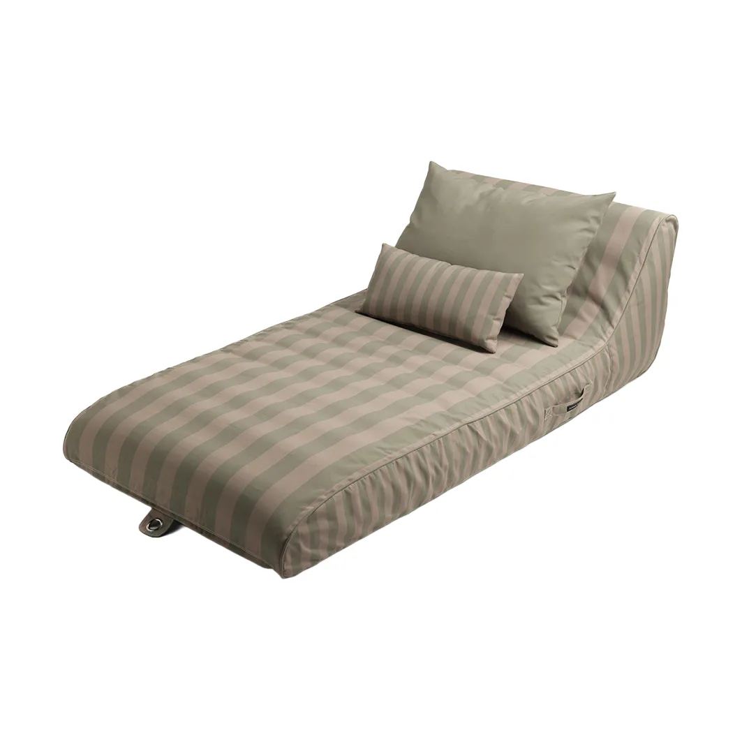 Garden Glory flytande solbädd, Eucalyptusgrön-beige, 85x168,5 cm Garden Glory