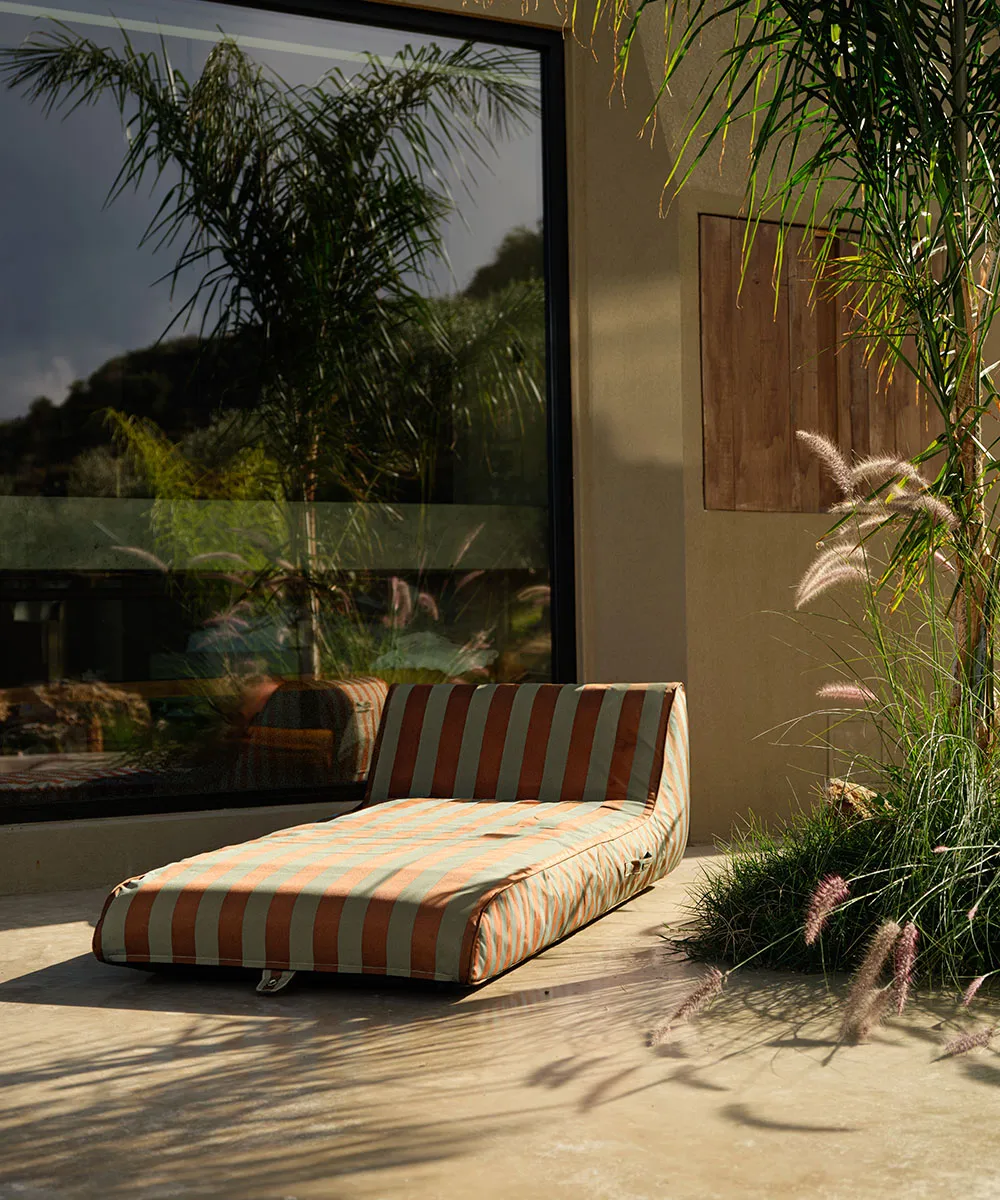 Garden Glory flytande solbädd, Eucalyptusgrön-terakotta, 85x168,5 cm Garden Glory