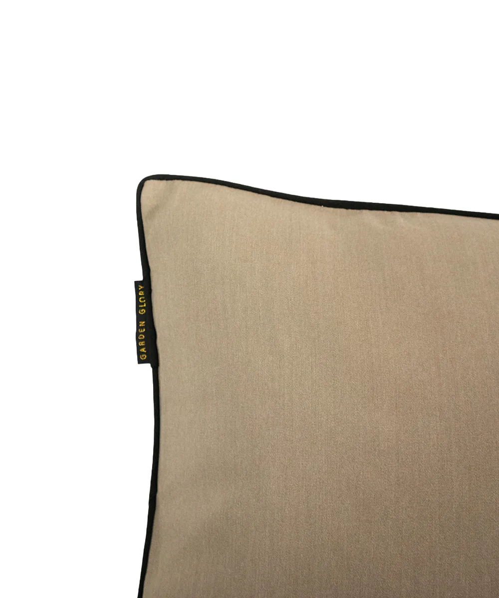 Garden Glory kudde, Beige med svart kant 50x70 cm Garden Glory