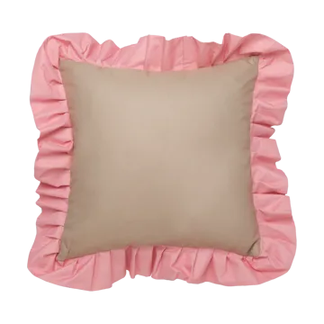 Garden Glory Outdoor kudde med volang 45x45 cm - Beige-pink - Garden Glory