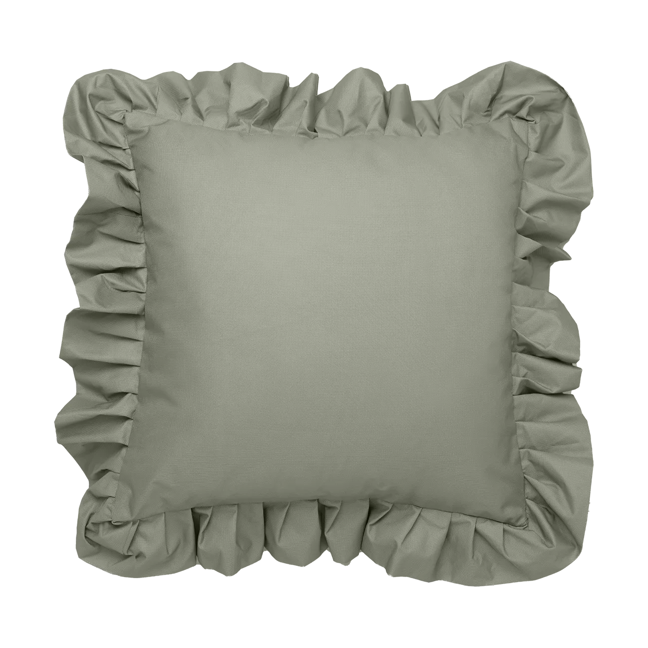 Garden Glory Outdoor kudde med volang 45x45 cm, Green Garden Glory