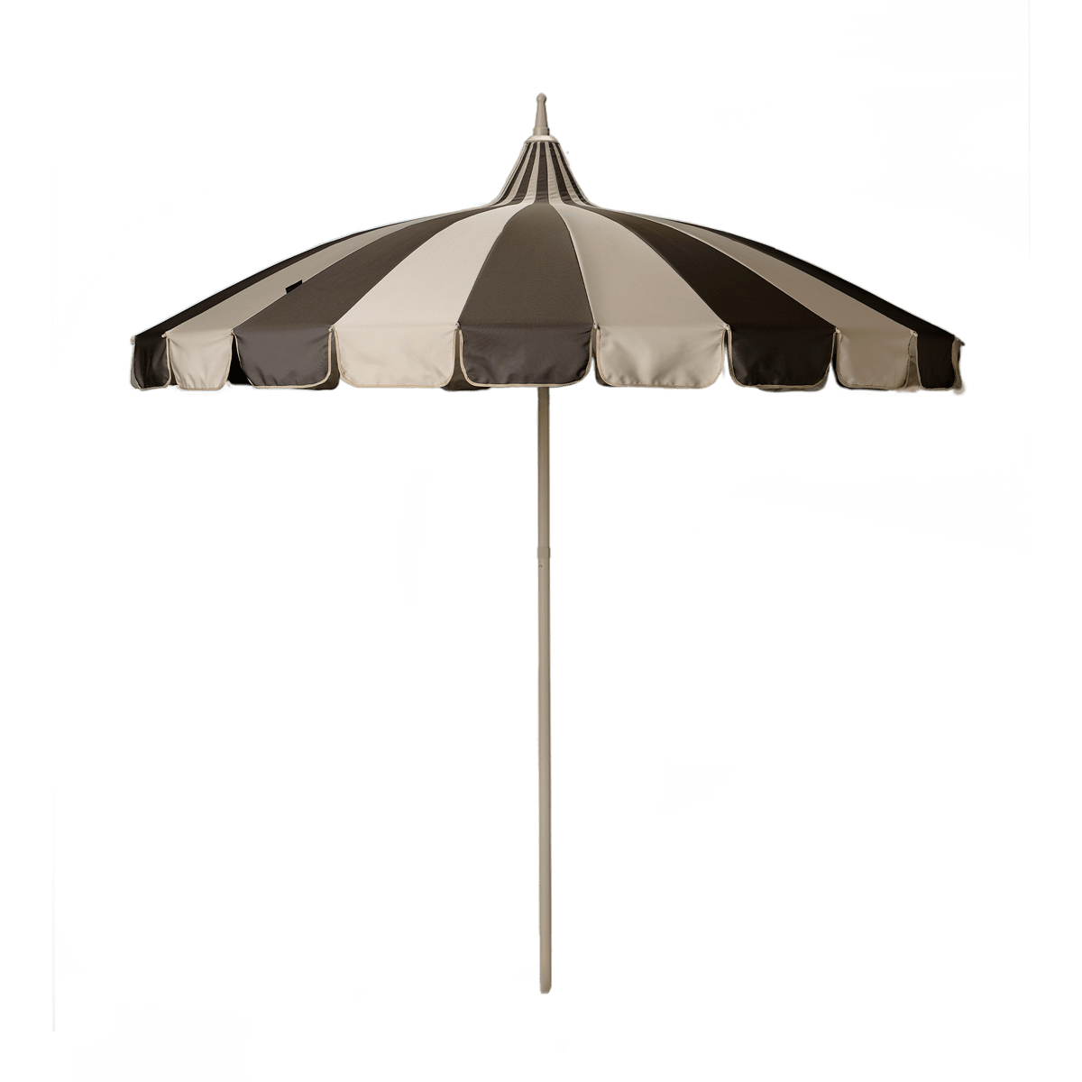 Garden Glory parasoll Beige-brown stripe | Skandinavisk Design | Parasoll & parasollfötter | Beige