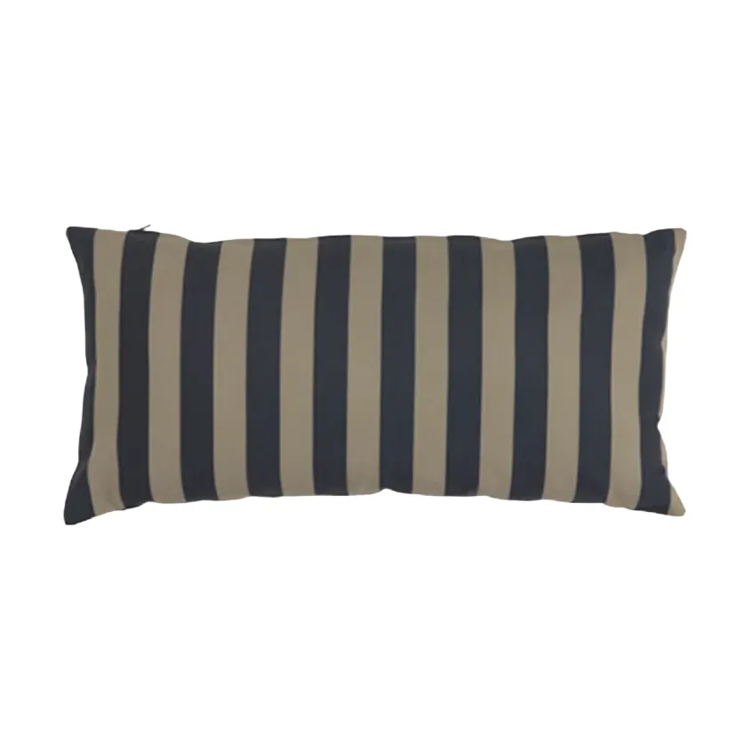 Garden Glory randig kudde, Svart-beige, 25x50 cm Garden Glory