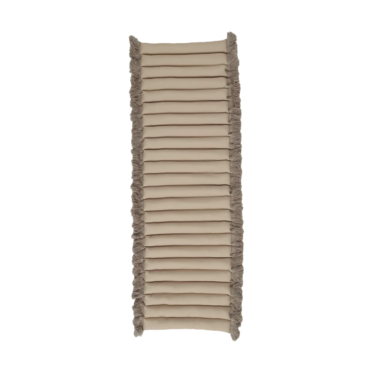 Garden Glory sittdyna med fransar, Beige, beige frans, 38x120 cm Garden Glory