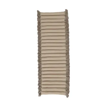 Garden Glory sittdyna med fransar - Beige, beige frans, 38x120 cm - Garden Glory