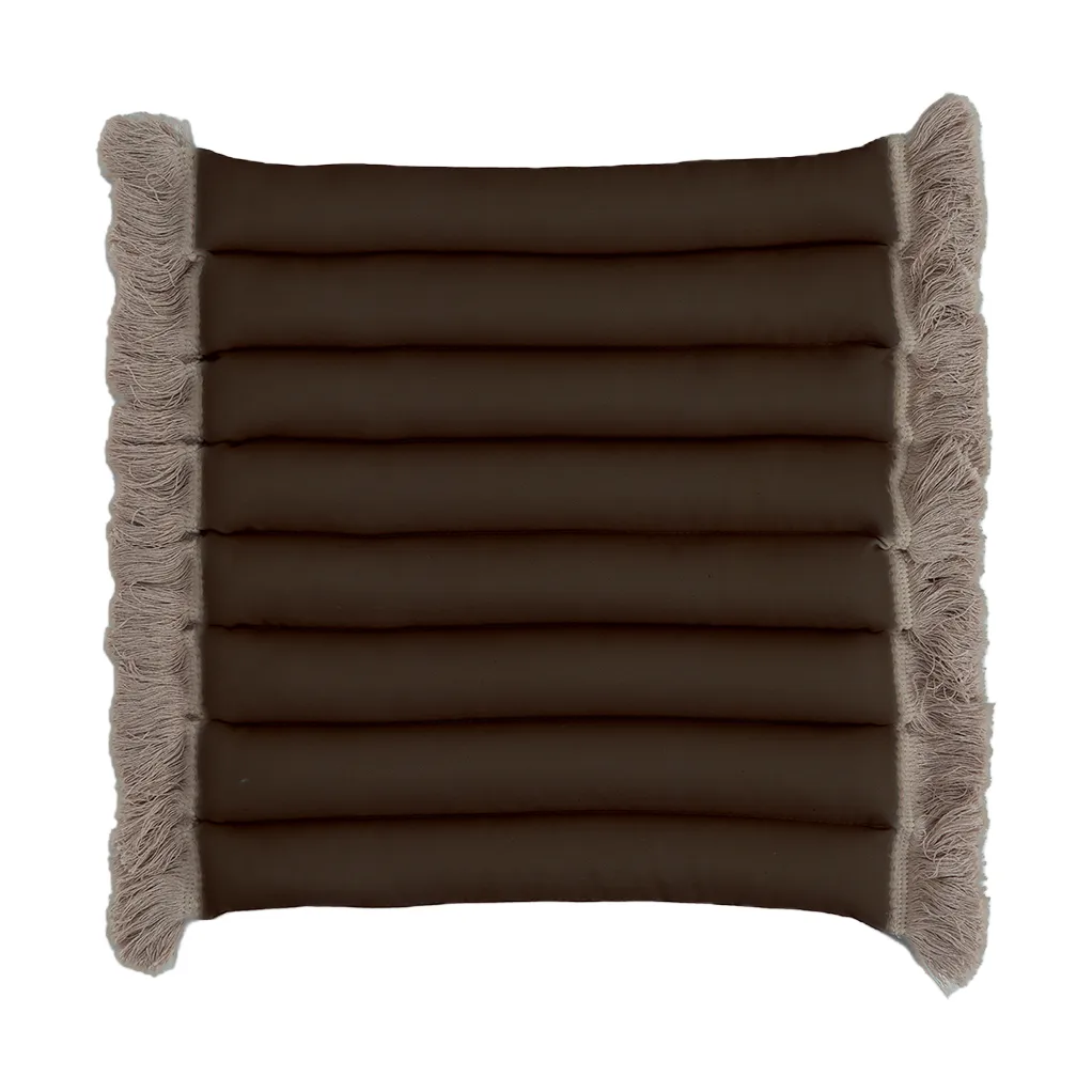 Garden Glory sittdyna med fransar, Beige, beige frans, 38x40 cm Garden Glory