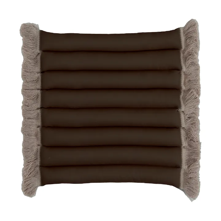 Garden Glory sittdyna med fransar - Beige, beige frans, 38x40 cm - Garden Glory