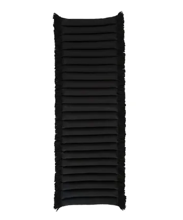 Garden Glory sittdyna med fransar - Svart, svart frans, 38x120 cm - Garden Glory