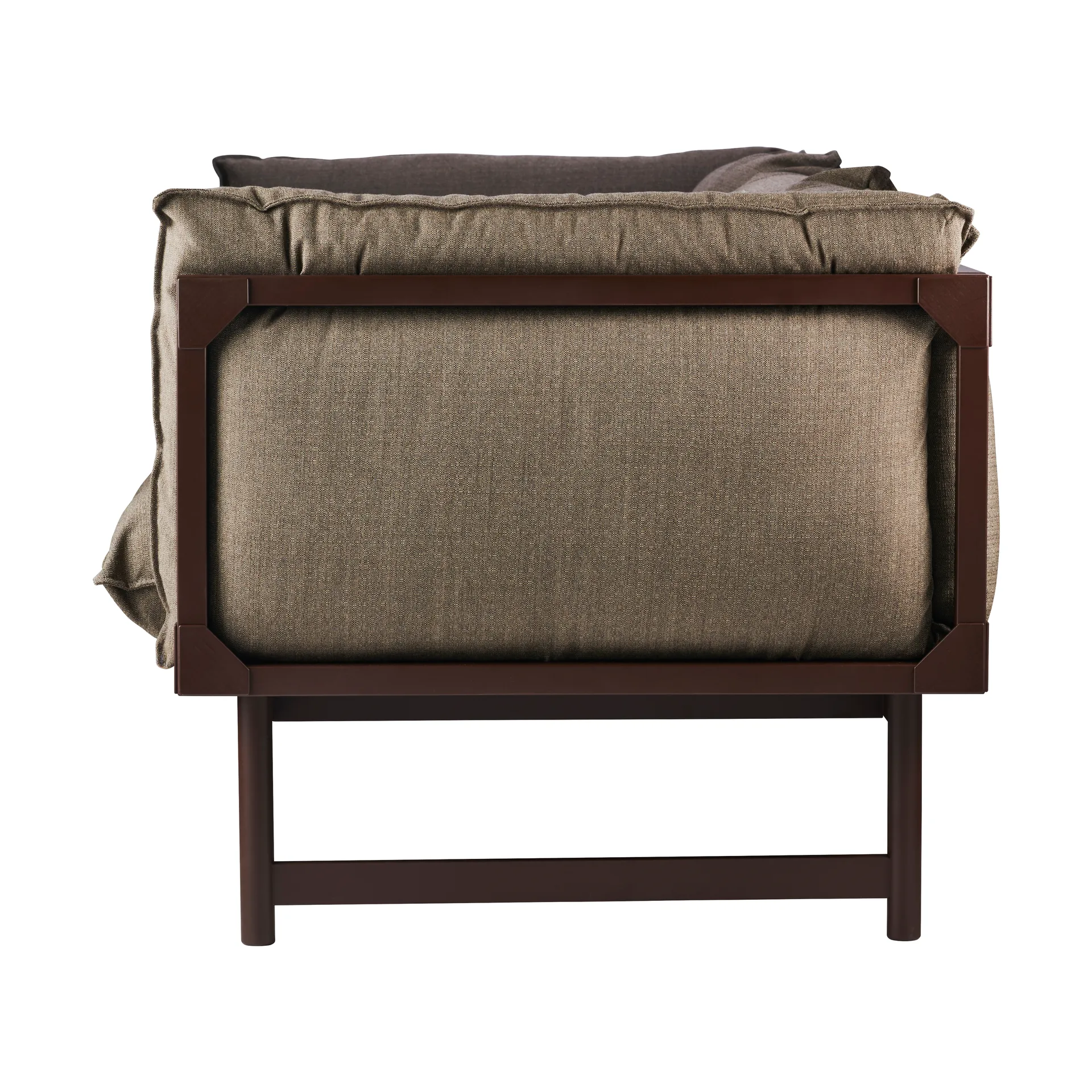 Bleck 3-sits soffa, Bok-mörkbrun bets-foss 0272 Gärsnäs