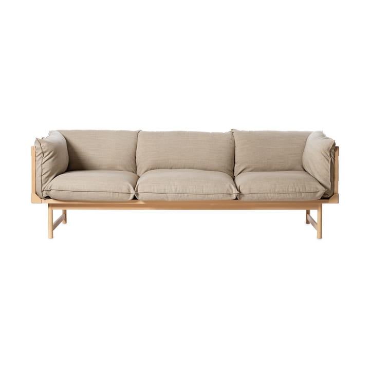 Bleck 3-sits soffa, Bok-white-foss 0212 Gärsnäs