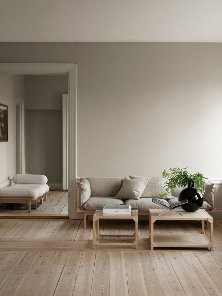 Bleck 3-sits soffa, Bok-white-foss 0212 Gärsnäs