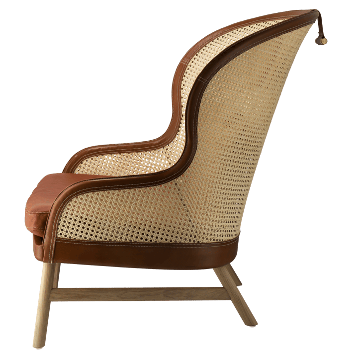 Dandy fåtölj, Ek-natural-tärnsjö läder cognac Gärsnäs