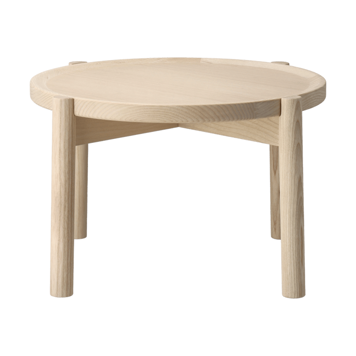 Elna soffbord, Ask-white-Ø40 cm Gärsnäs