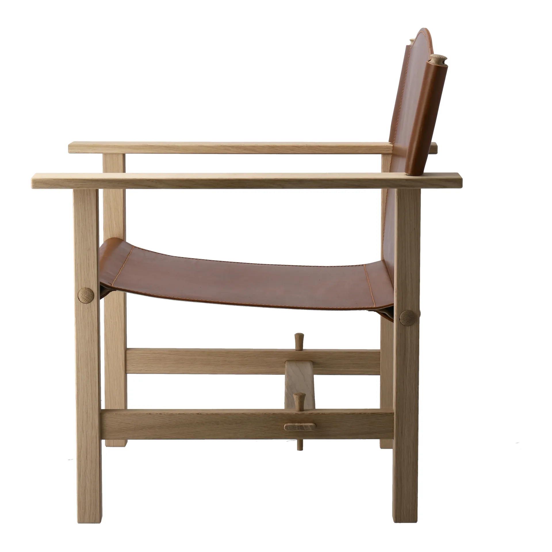 Ferdinand fåtölj, Ek-obehandl-tärnsjö läder cognac Gärsnäs